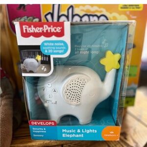 Fisher-Price Music & Lights Elephant baby sound machine and night light